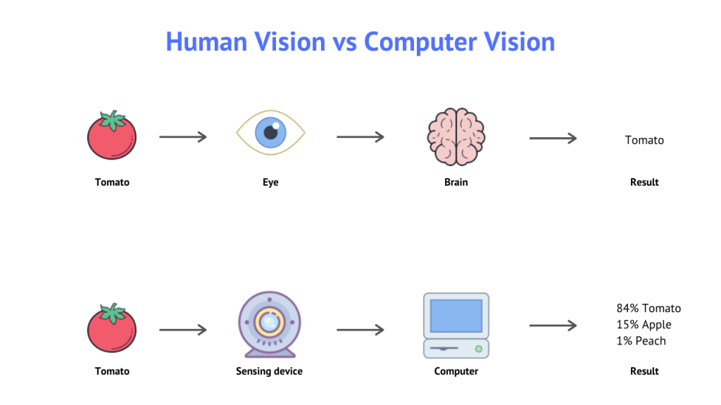 Human Vision vs Computer vision 1024x576 - Computer Vision: Technology of the Foreseeable Future