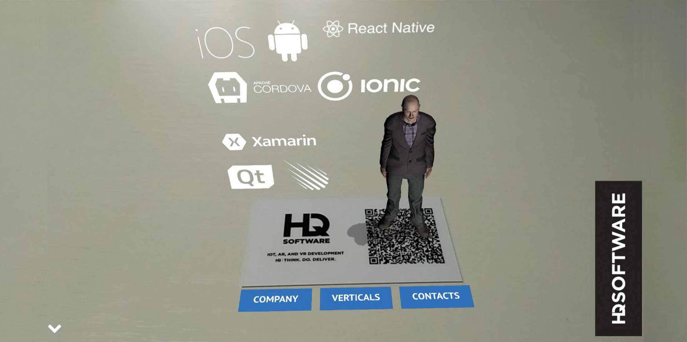 How We Developed an AR Business Card - HQSoftware