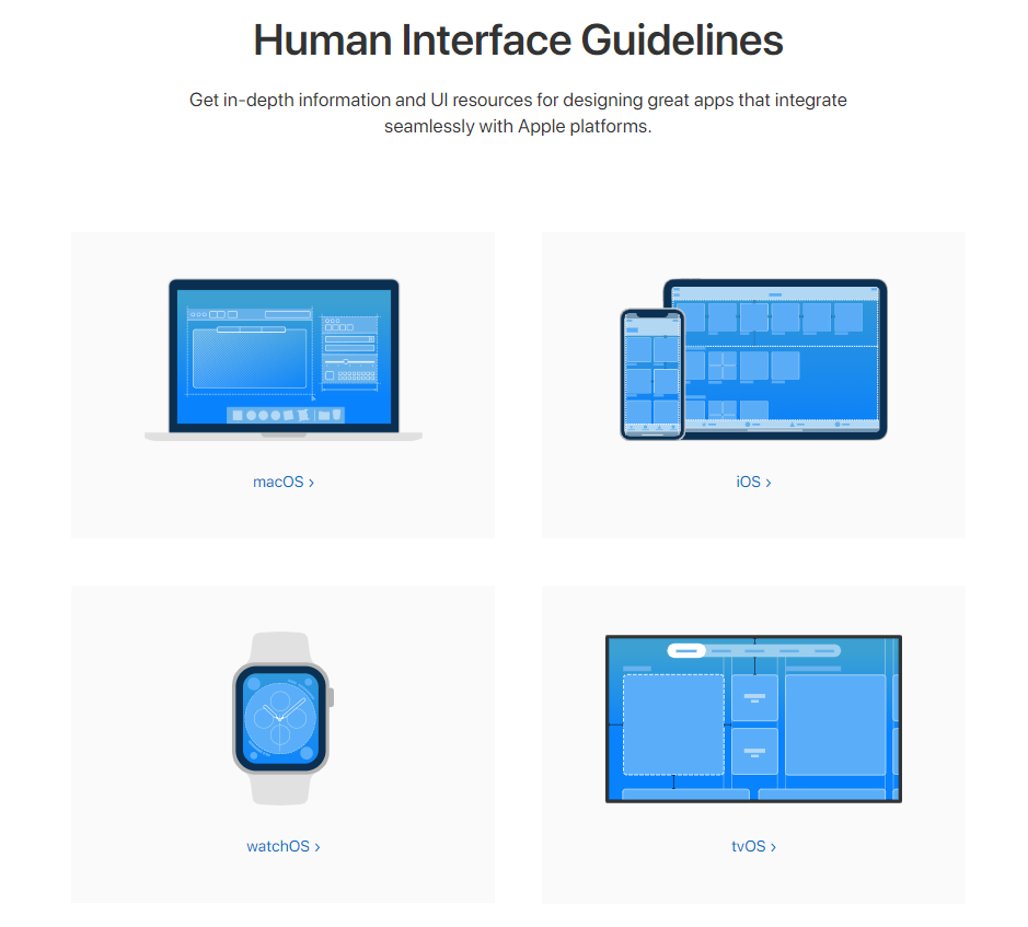 Human interface guidelines