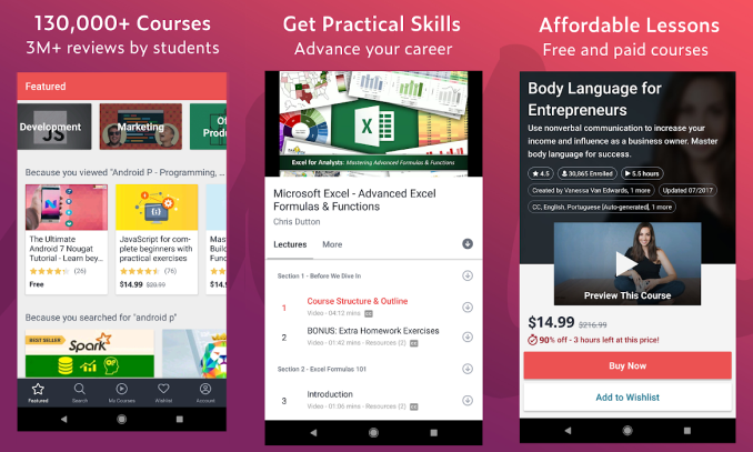 4. udemy app - How to Make an E-Learning Platform Like Udemy