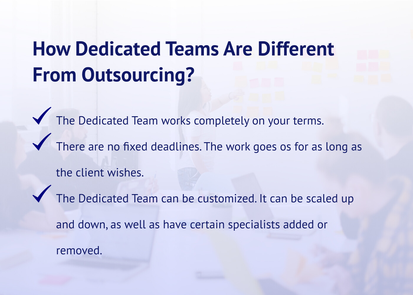 How the Dedicated Team Differs from general outsourcing