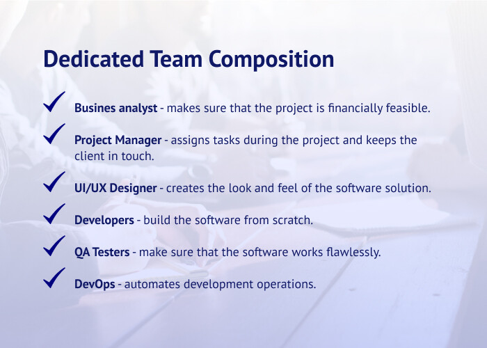 2 dedicated team composition - Why Hire Dedicated Teams for Insurance Software Development