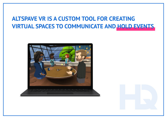 Online events held in highly customizable virtual spaces