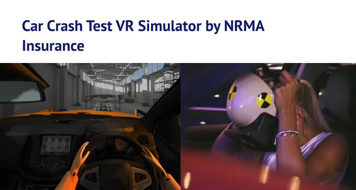 NRMA car crash test VR simulator demonstrates car safety features
