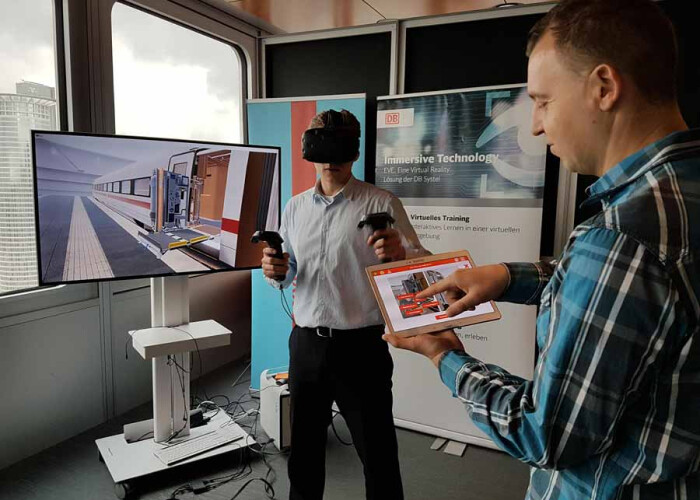 Deutsche Bahn offer the users to experience the workflow of transportation specialists in VR