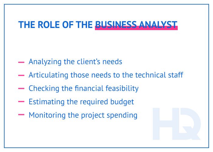 The role of the Business Analyst