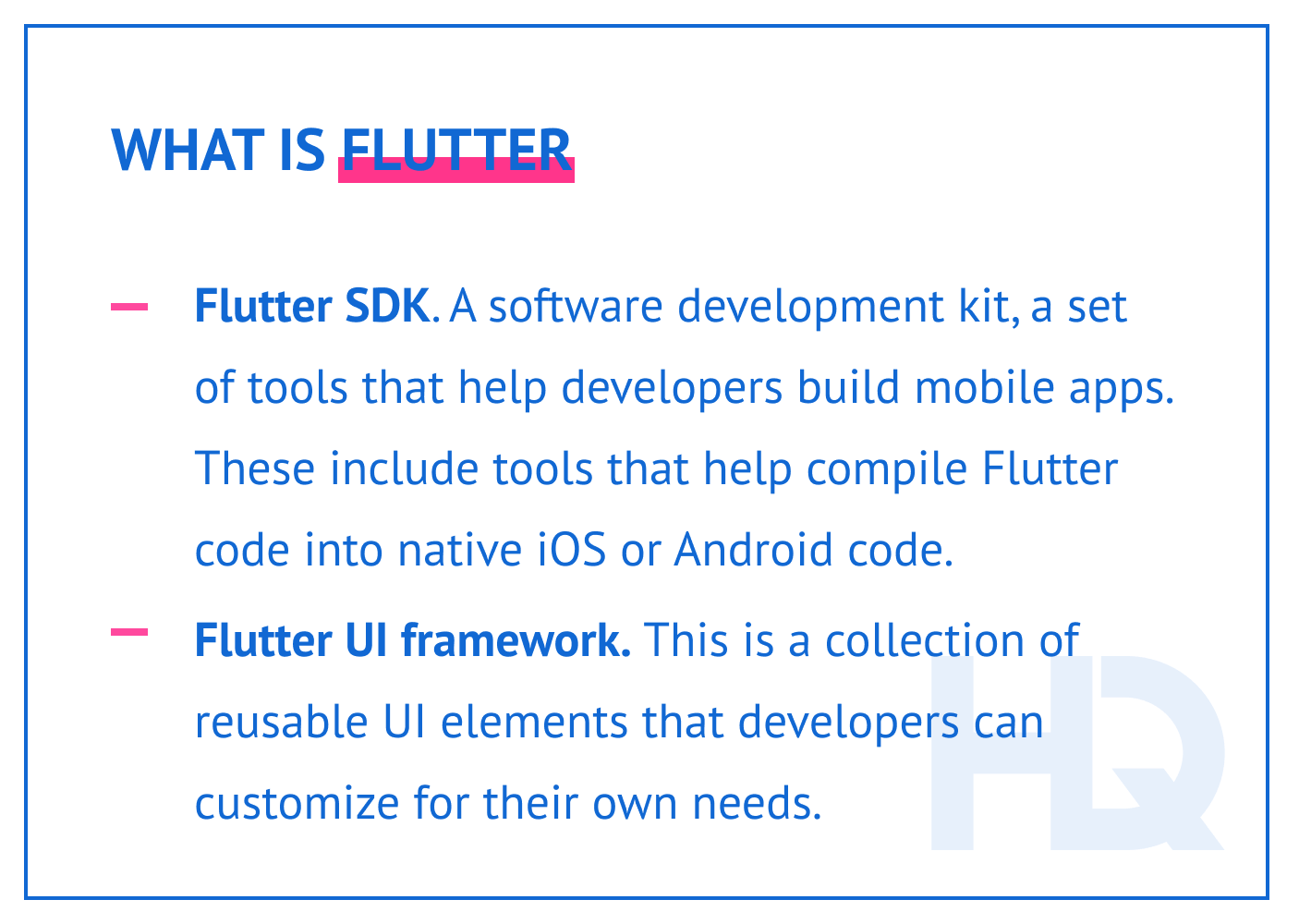 What is Flutter? The components.