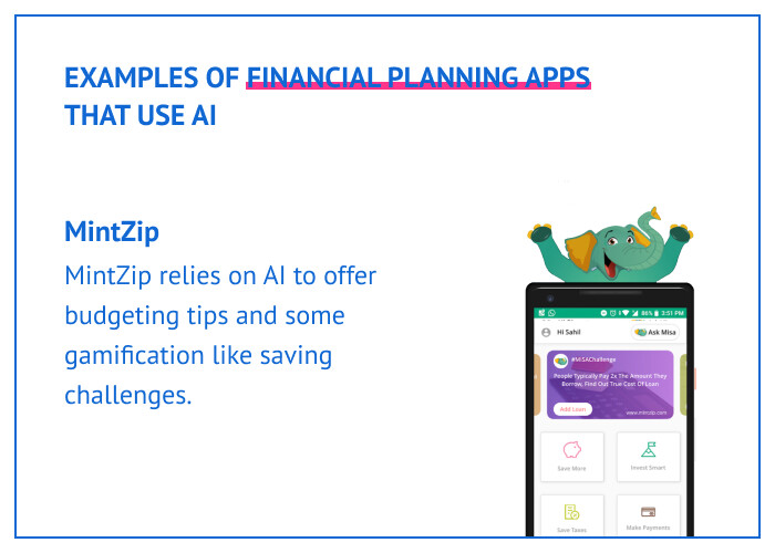 10 mintzip app - AI and ML in Financial Planning Apps: Applications, Cost, and Case Studies