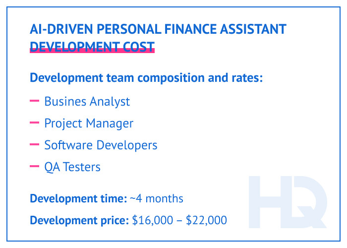 The development team composition also influences the costs