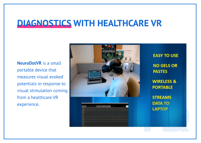 Diagnostics with healthcare VR