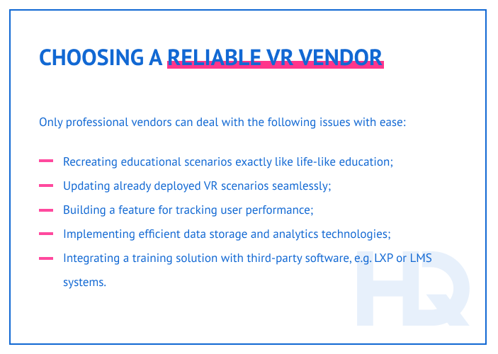 Choosing a reliable vendor: See what only experienced vendors can do