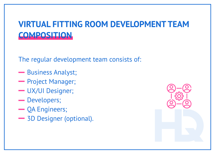 How Much Does It Cost to Create a Virtual Dressing Room? VR fitting room development team composition