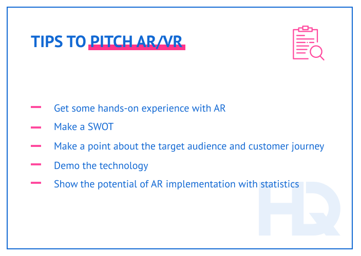 How to pitch AR projects?