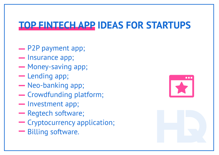 Top 10 fintech app ideas