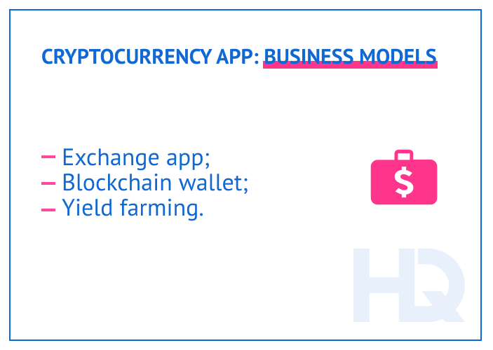 Top 10 fintech app ideas: Business models of cryptocurrency apps