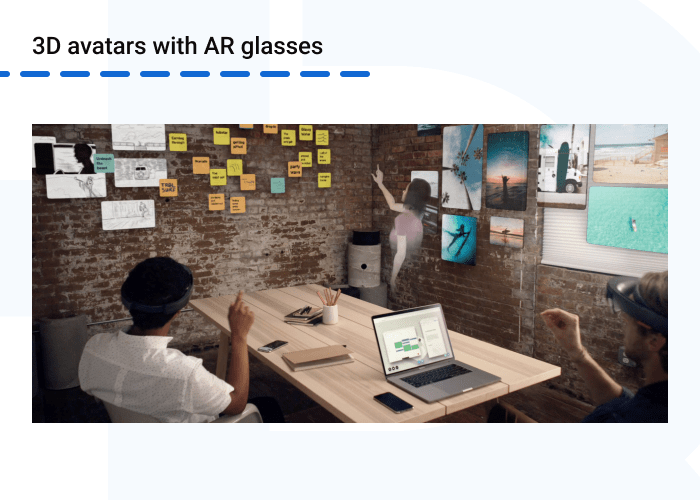 3D avatars with AR glasses min - AR for Conferencing: Is It Worth Implementing?
