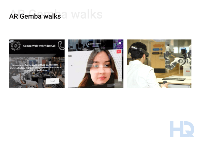 AR for conferencing  - Gemba walks