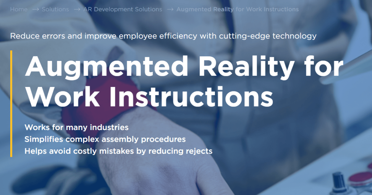 Augmented Reality-Enabled Work Instructions - HQSoftware