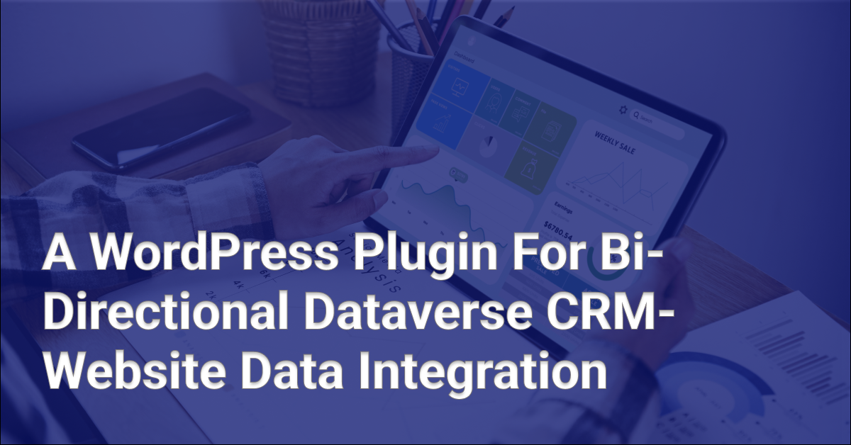 Wordpress CRM Plugin - Website Data Integration