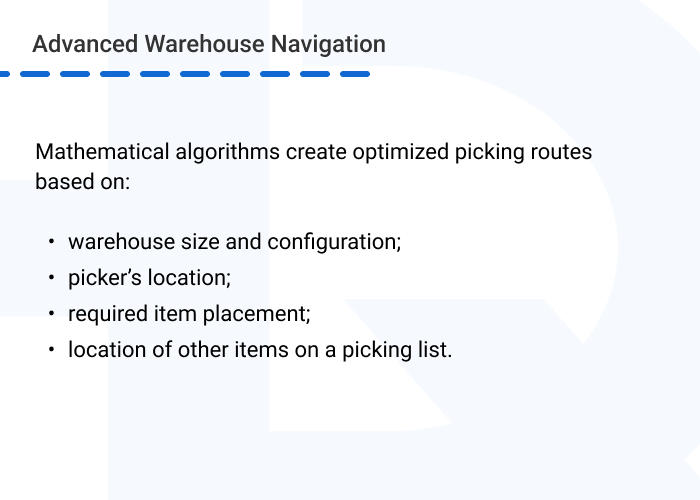 Common problems of wms — ensuring optimized navigation