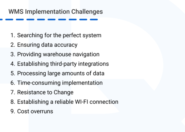 common WMS implementation challenges - The Top 9 Challenges in Implementing a WMS and How to Overcome Them