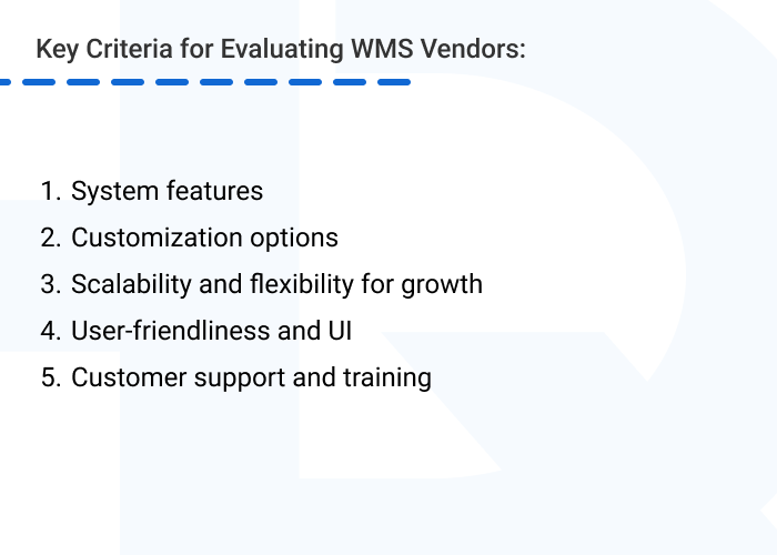 evaluation of WMS solution providers - Choosing the Best Warehouse Management Providers and the Power of Custom Development