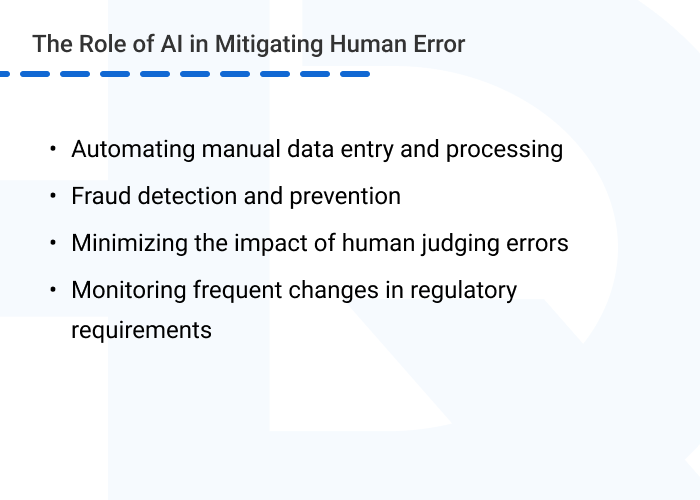 Risk management in fintech mitigating human error - The Role of AI &amp; ML in Risk Management and Mitigating Human Error in Fintech