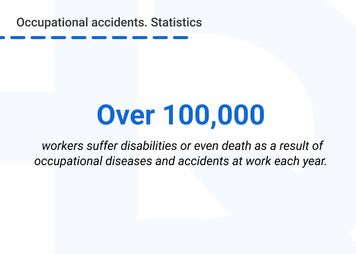 Occupational accidents statistics - Benefits of Using AR and VR in Employee Training