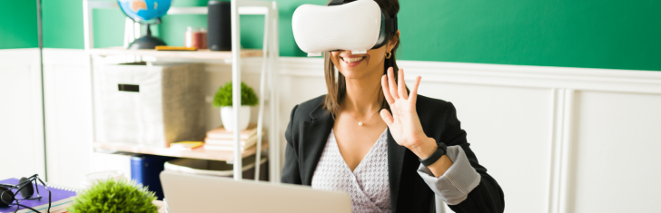 Banner. Virtual Reality in education 728x235 -