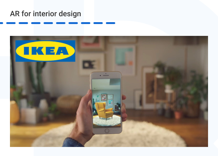 Ikea AR Interior design - 5 Ways to Use Augmented Reality (AR) in Real Estate