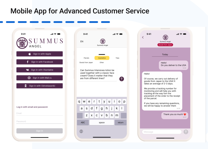 Mobile App for Advanced Customer Service 1 -