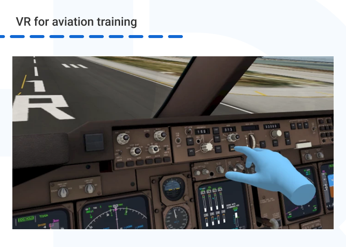 Pic 3. VR in aviation training - Best Practices for Virtual Reality in Education – Hints and Tips for Overcoming Educational Challenges