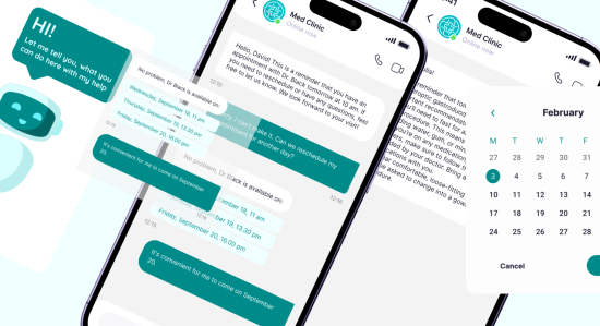 Banner. AI Powered Chatbot for a Medical Clinic  35 Reduction in Call Volume 550x299 -