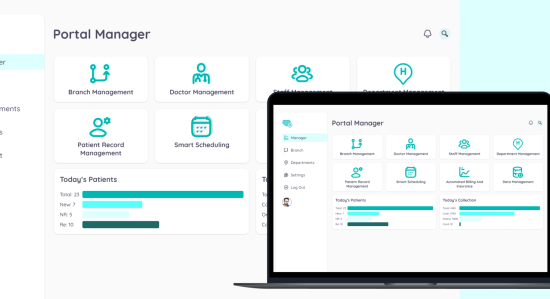 Banner.Smart Hospital Management System  95 Manual Tasks Reduction 550x299 - Healthcare - Javascript