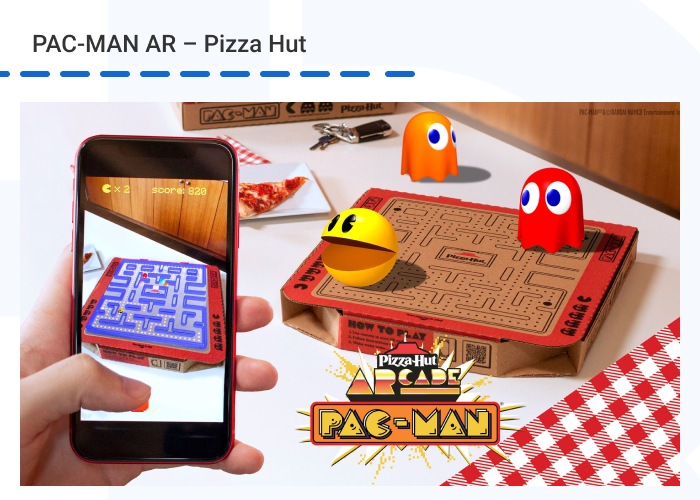 PAC MAN AR %E2%80%93 Pizza Hut - Top 10 Innovative Augmented Reality Advertising Examples