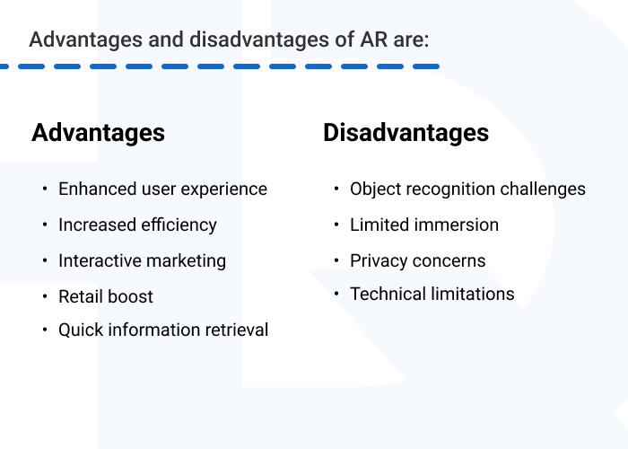 Advantages and disadvantages of AR - Difference Between Virtual Reality and Augmented Reality