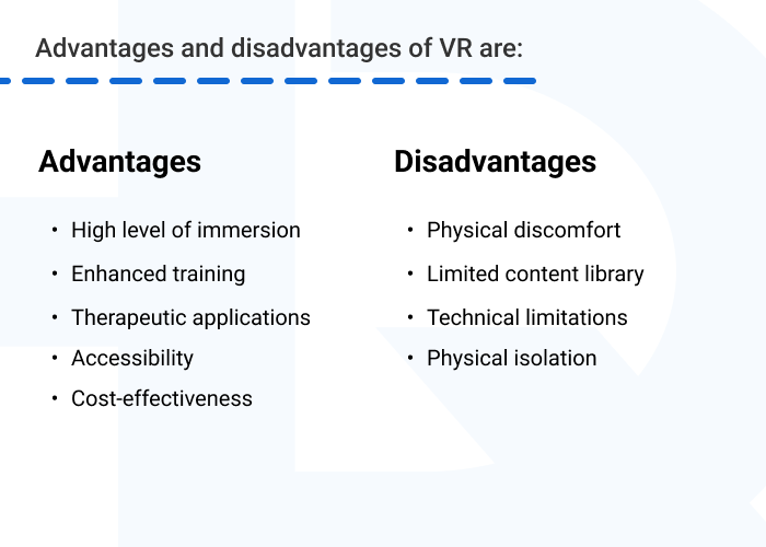 Advantages and disadvantages of VR - Difference Between Virtual Reality and Augmented Reality