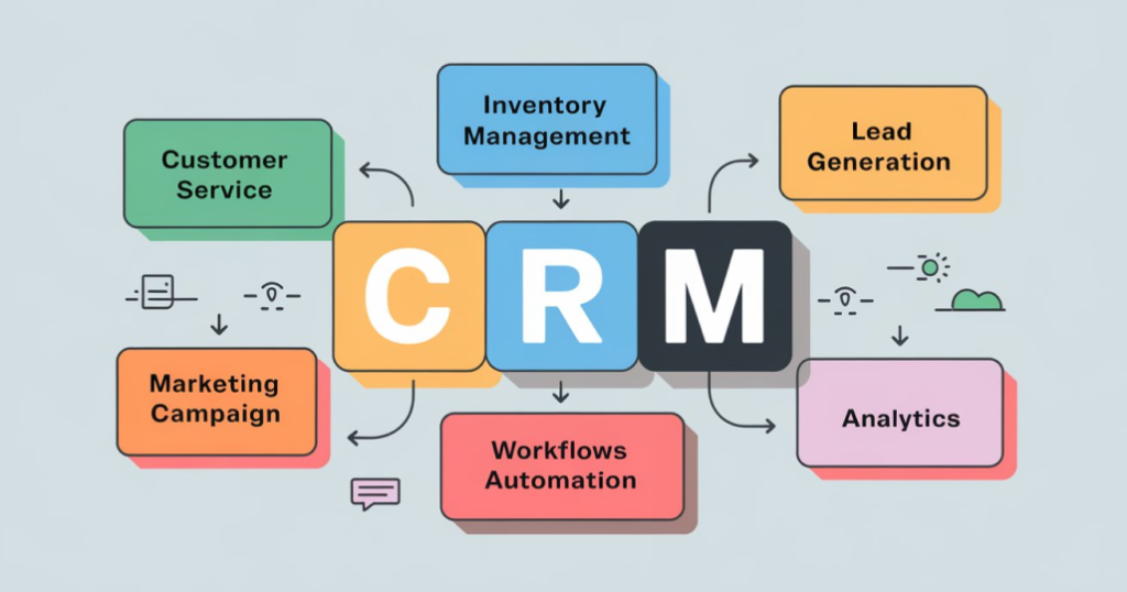 CRM mudules 1024x538 - Custom CRM Development: Everything You Need to Know