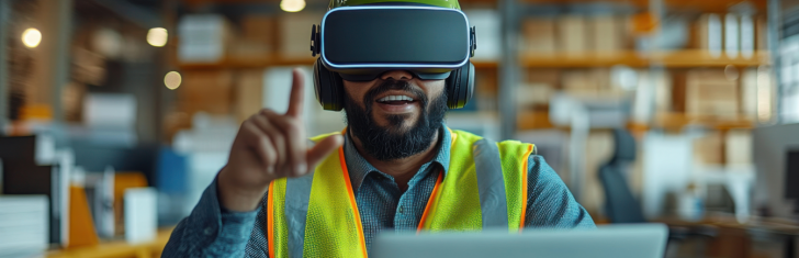 Banner  VR Training in Logistics  What Actually Works for Forklift Safety and Warehouse Onboarding 728x235 -