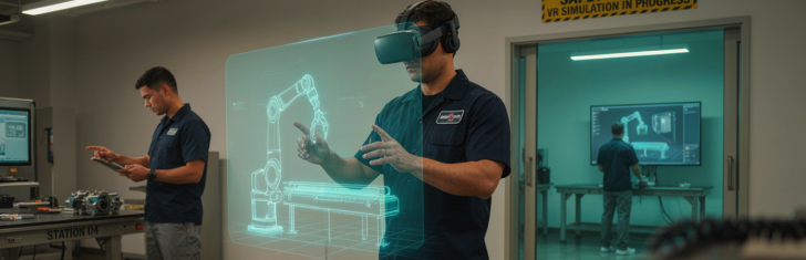Banner  VR Training for Manufacturing  What Actually Works for Assembly Line Workers 728x235 -